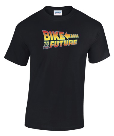 Bike To The Future Adult T-Shirt