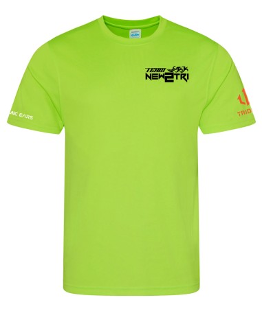 TEAM NEW 2 TRI Men’s Green Sports T-Shirt